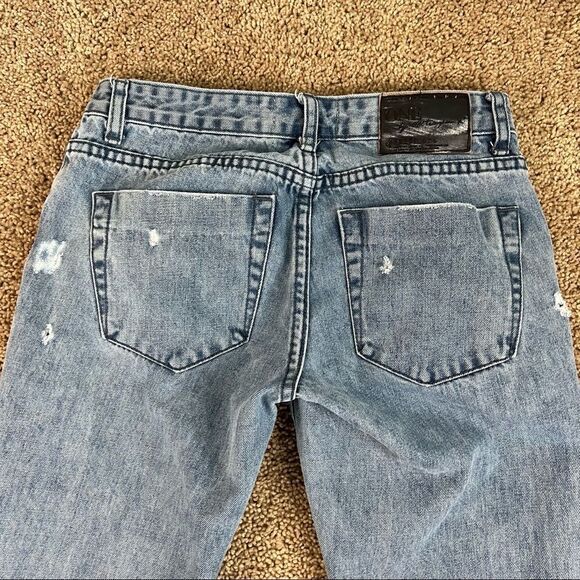 One by One Teaspoon Freebirds Low Rise Skinny Leg Distressed Jeans Women's 26 - Picture 5 of 7